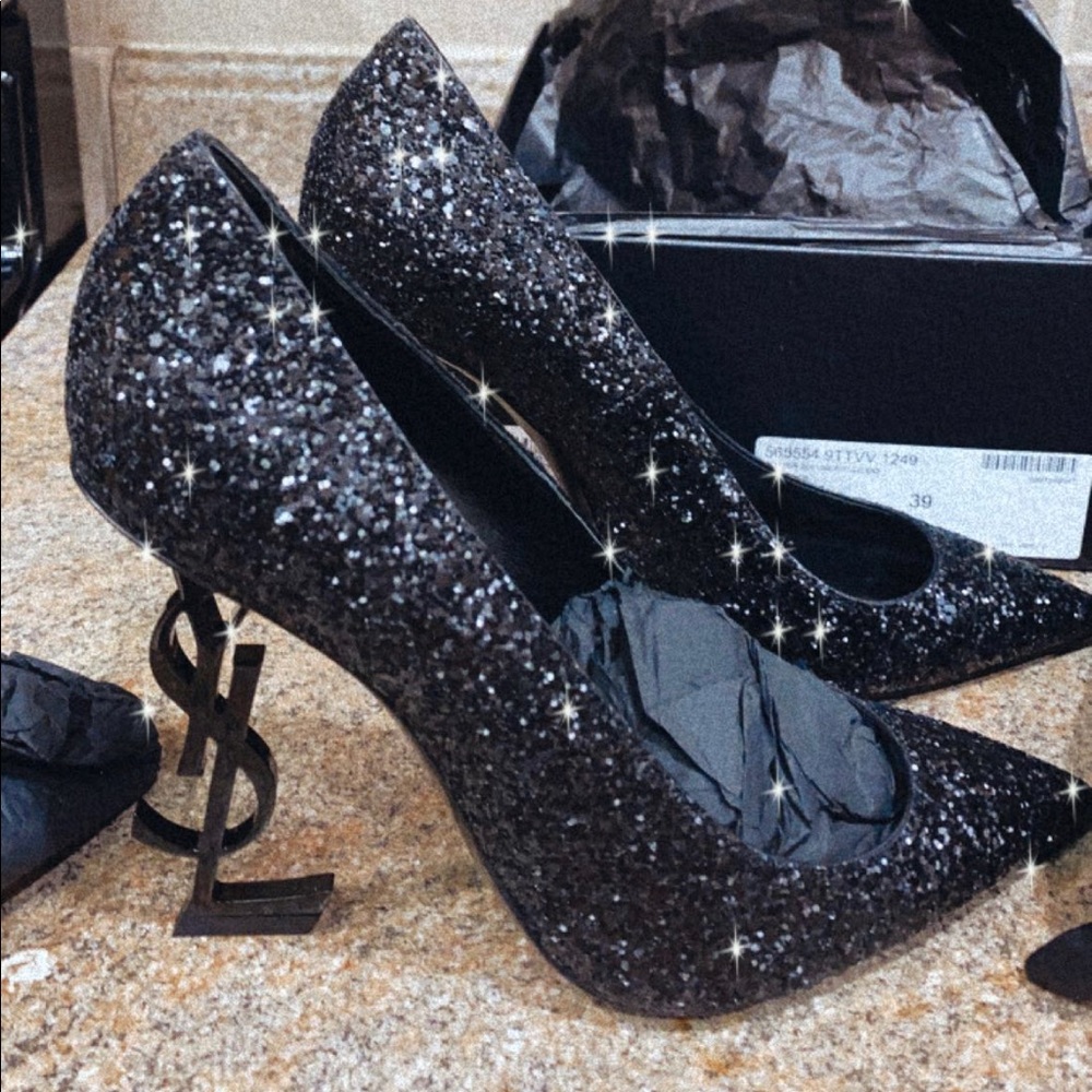 Authentic Saint Laurent Glitter Opyum . Size 39